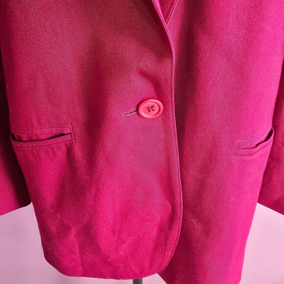 Express vintage hot pink boxy preppy buisness casual blazer. Size S - Picture 2 of 9